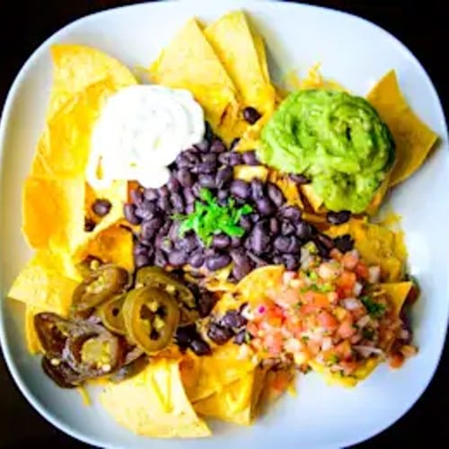 Grilled Chicken Nachos.