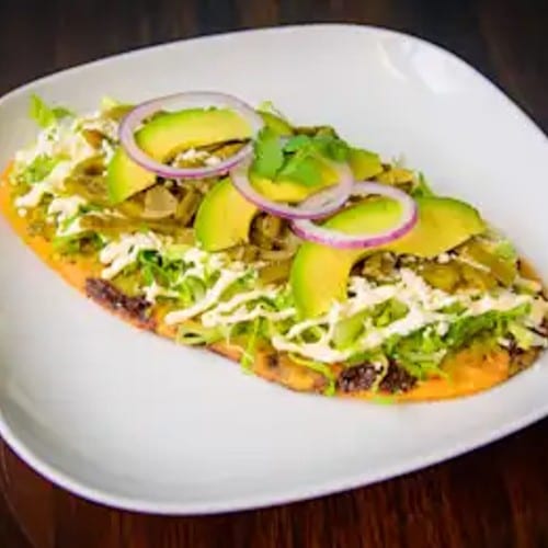 Spicy Pork Huarache.