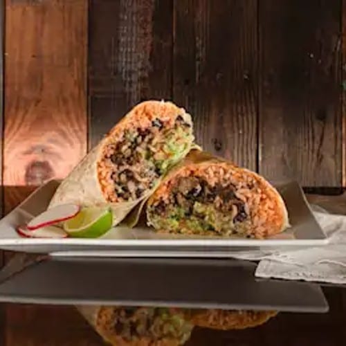 Beef Flank Burrito.