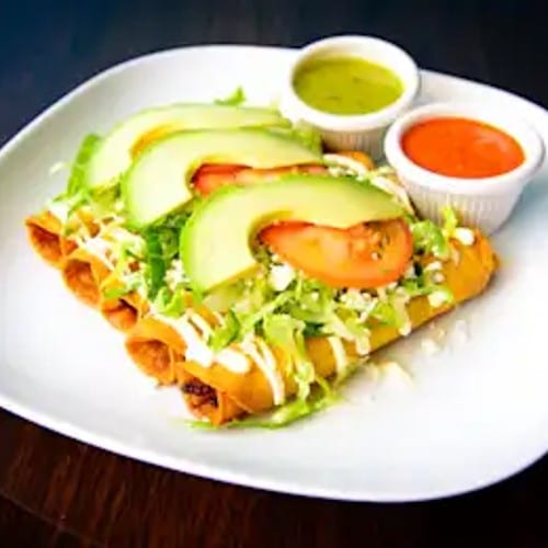 Shredded Chicken Flauta.